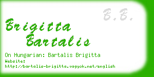 brigitta bartalis business card